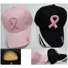 24 BREAST CANCER AWARENESS Baseball Caps Curved Bill Hats Black Pink  785307121558 eb-65921509